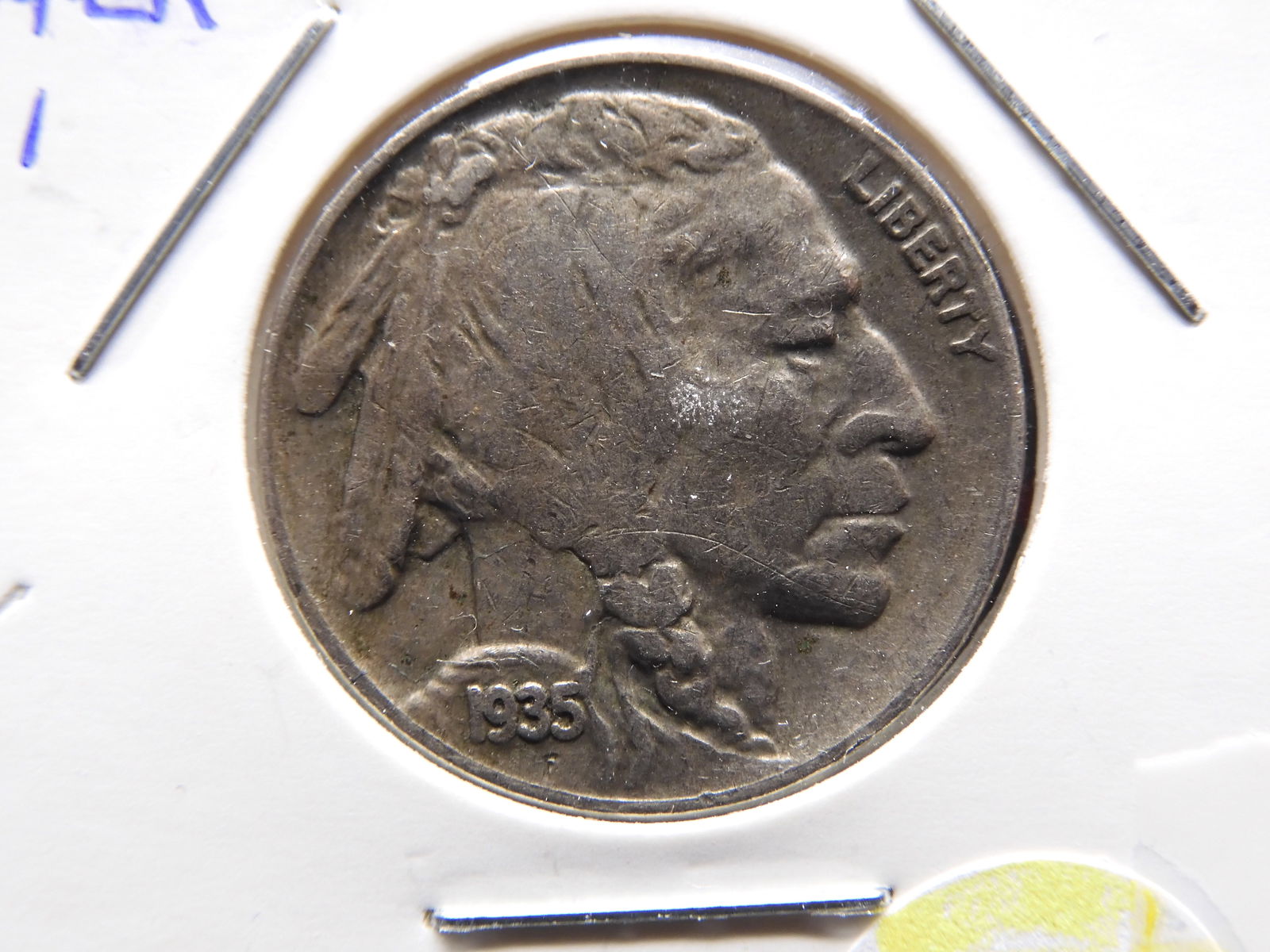 Show Stopper # 1 -  1935 D Buffalo Nickel - AU+ condition (1 of 2)