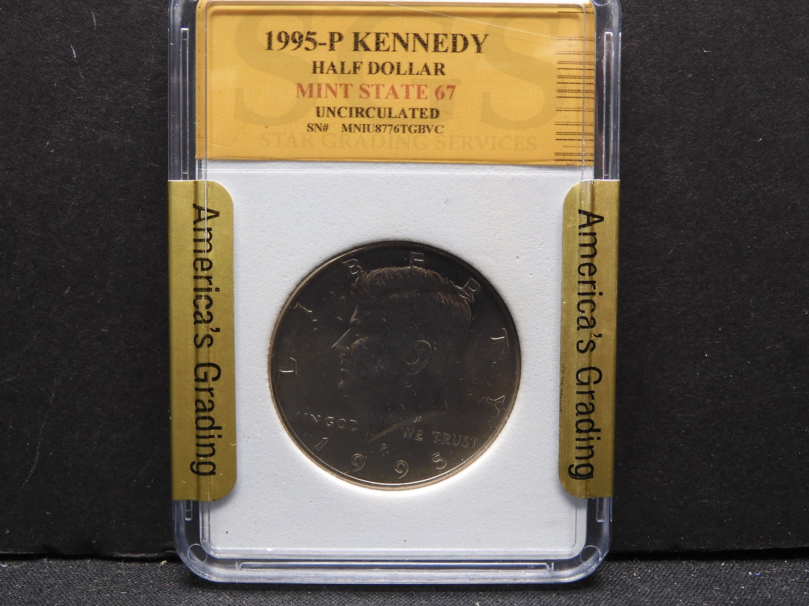 1995-P Kennedy Half Dollar MS67 SMS: 1995-P Kennedy Half Dollar MS67 SMS
