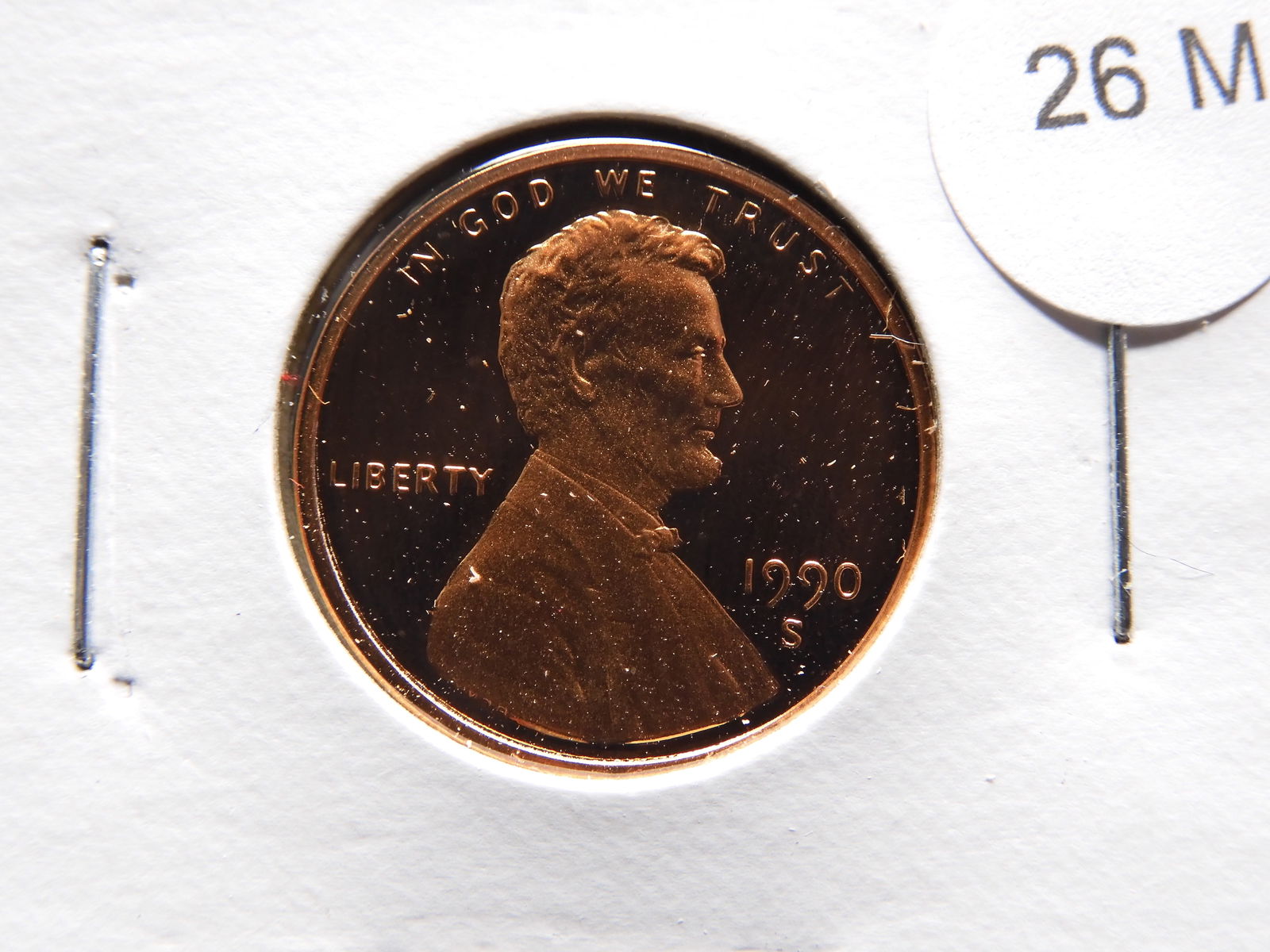 1990-S Lincoln Memorial Cent Deep Cameo Proof (1 of 2)