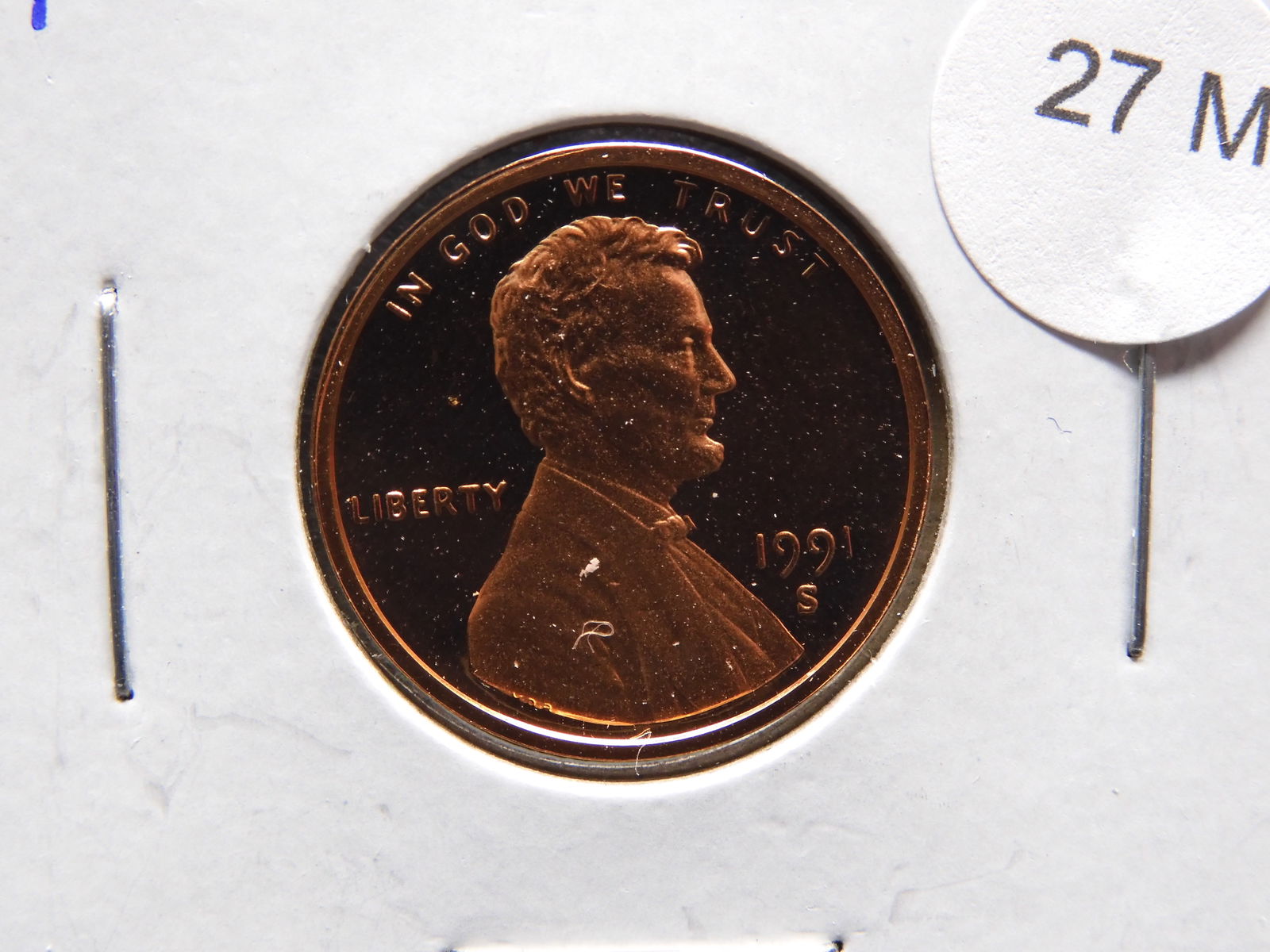 1991-S Lincoln Memorial Cent Deep Cameo Proof (1 of 2)