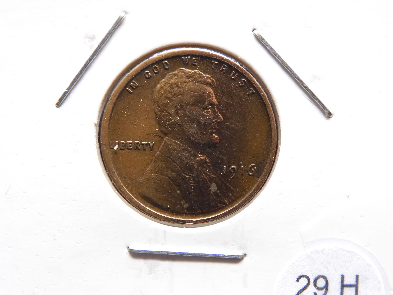 1916 P Lincoln Wheat Cent - AU Cond (1 of 2)