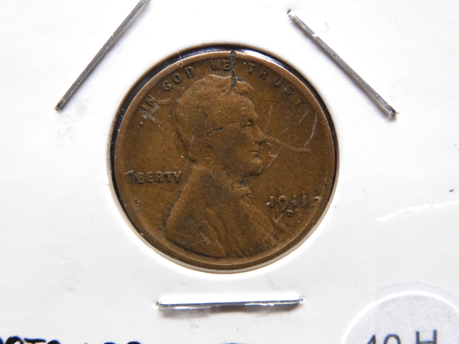 1911 D Lincoln Wheat cent - F (1 of 2)