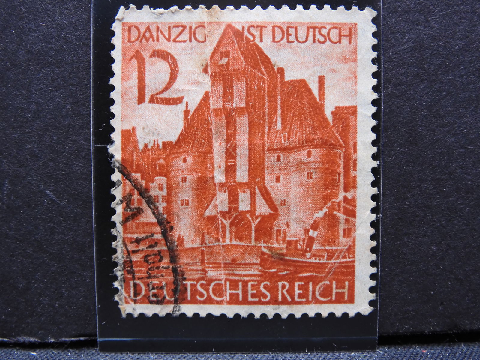 1939 Danzig ist Deutsch 12 PF German Stamp: 1939 Danzig ist Deutsch 12 PF German Stamp