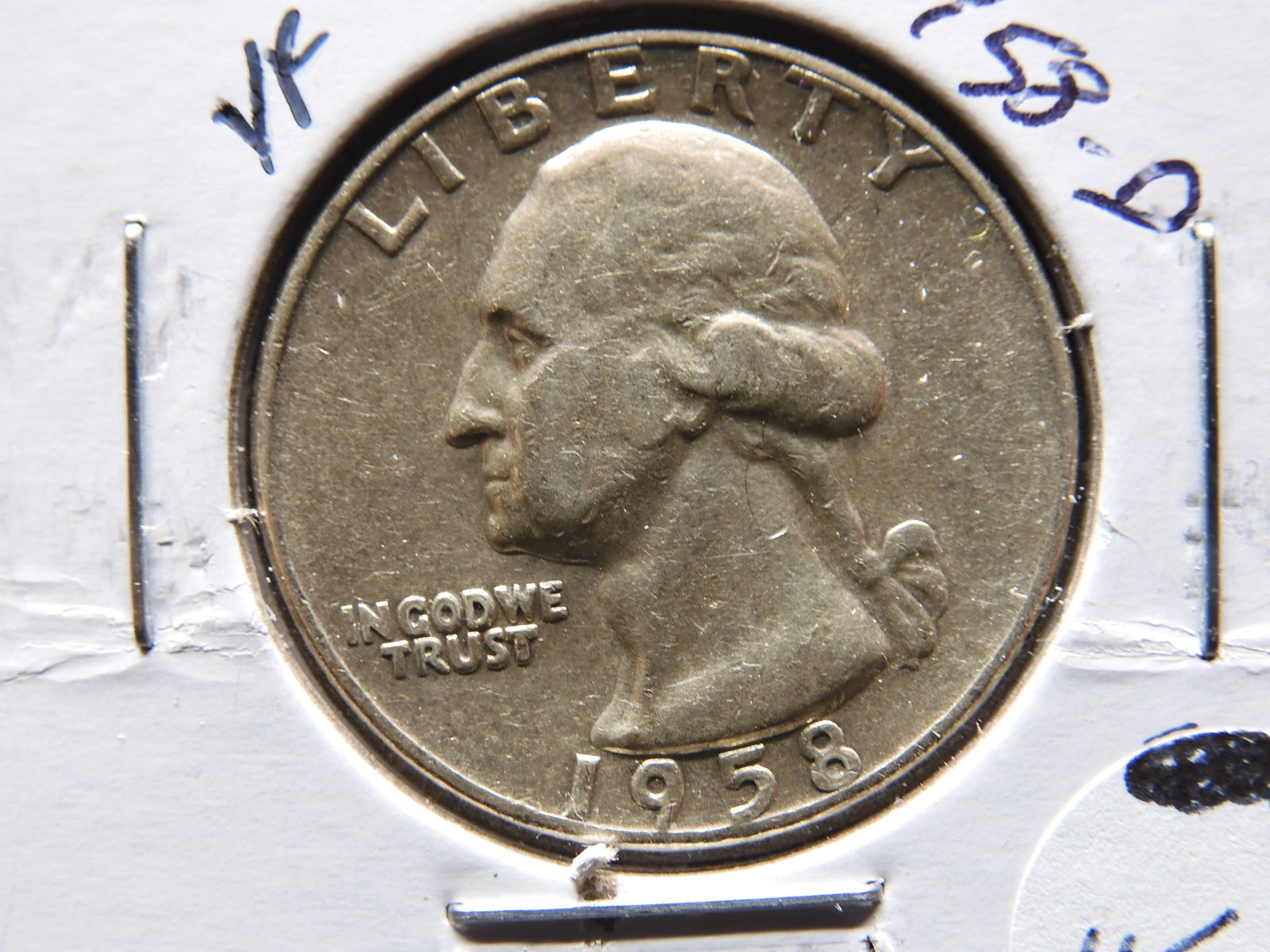 1958-D Silver Washington Quarter (1 of 3)