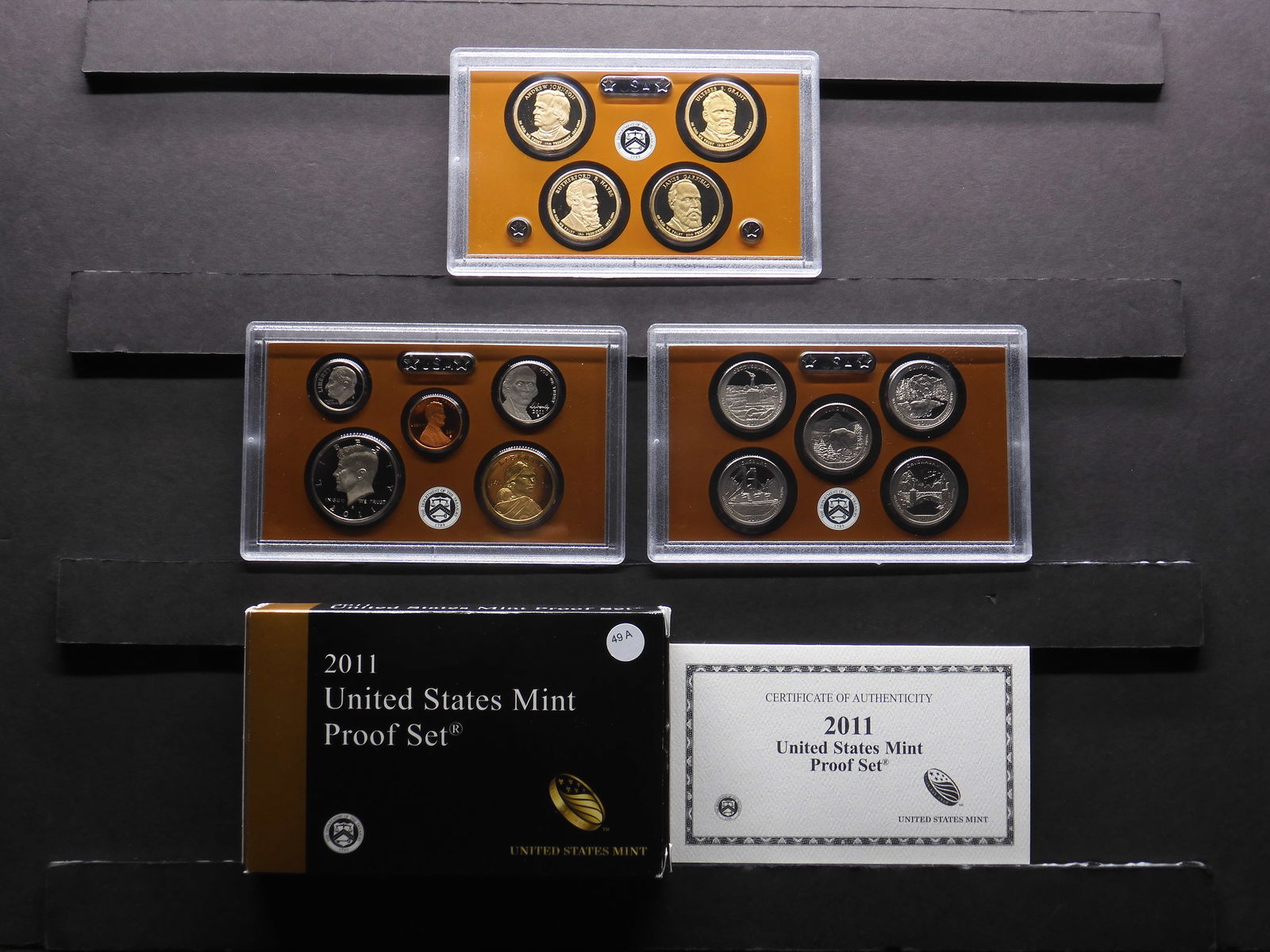 Fourteen coin 2011-S US proof set in original package.  GEM. (1 of 8)