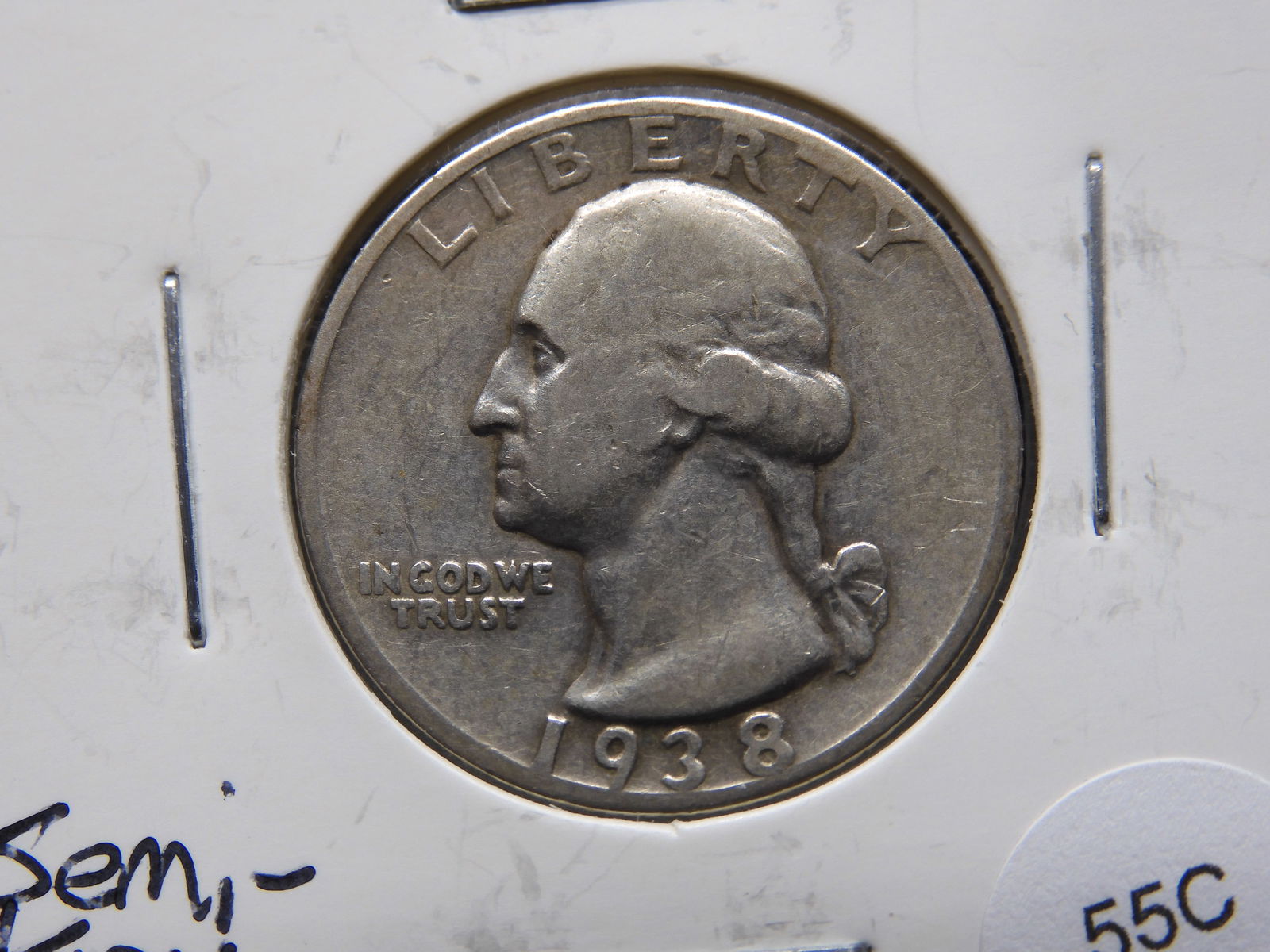 1938 S Washington Quarter Semi Key Date XF (1 of 3)