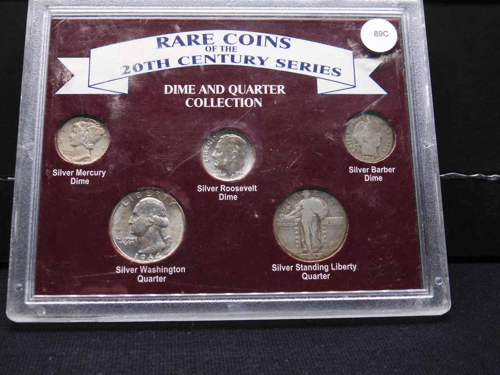 Rare Coins of the 20th Century (2) Silver Quarters and (3) Silver Dimes (1 of 2)