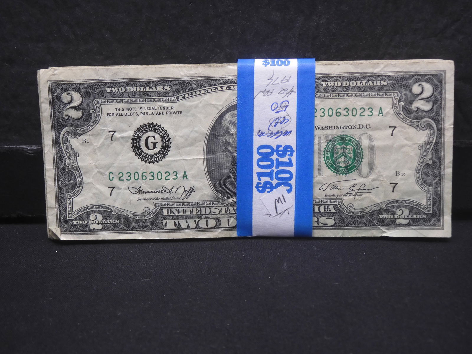 1976 U.S. $2 Bills (G-7) Chicago (Qty=50) (1 of 5)