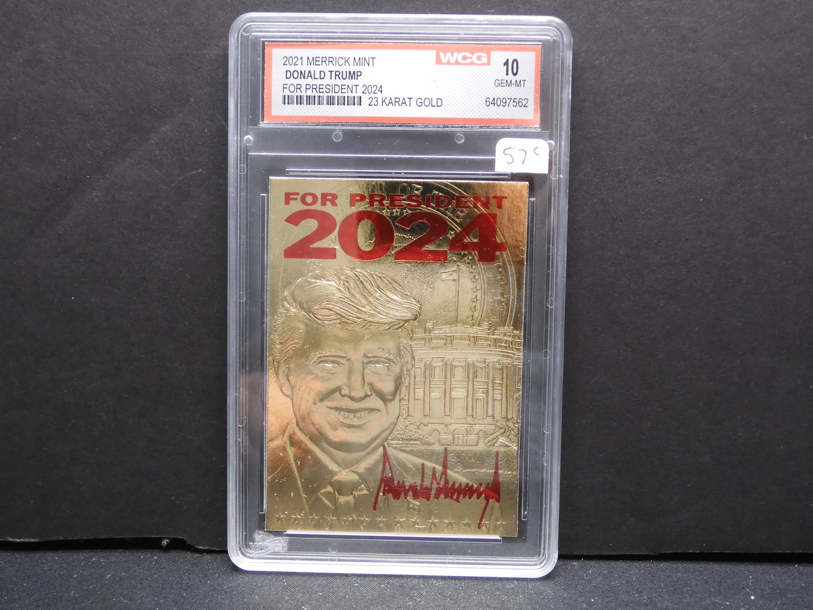 Trump for President 2024, 23KT Gold, Sealed, Gem 10 Mint (1 of 4)