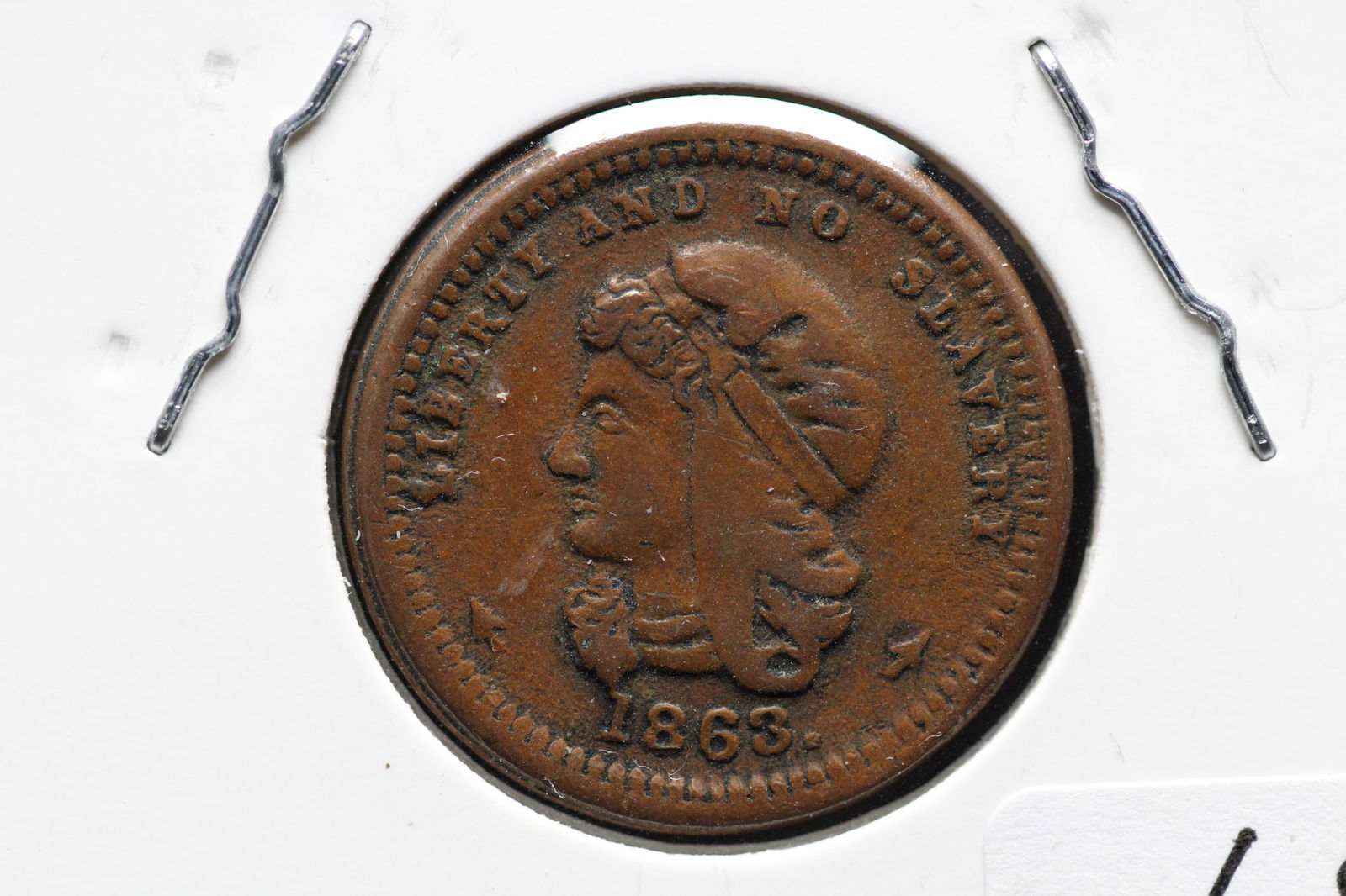 1863 Civil War Token Union Forever (1 of 3)