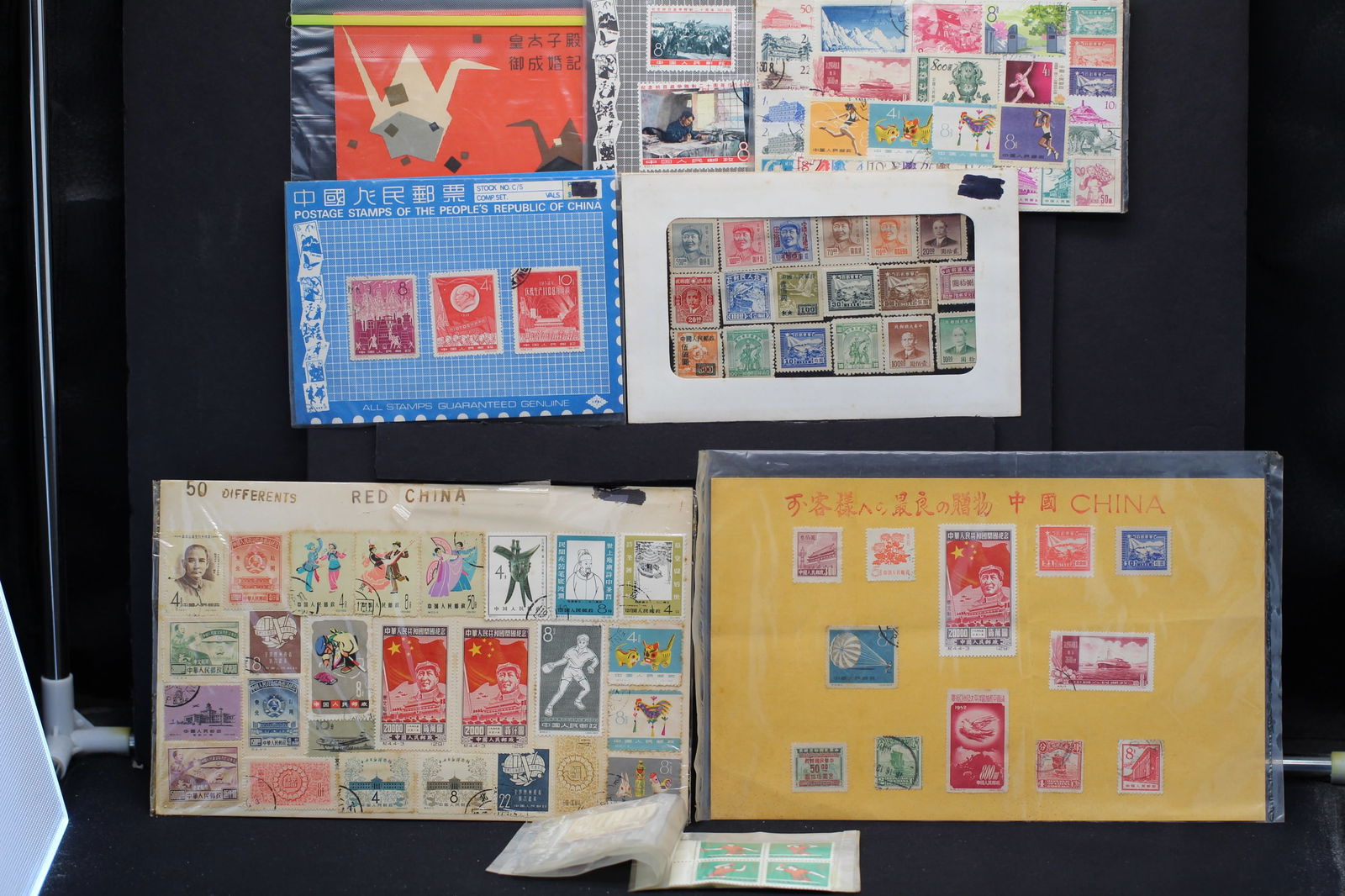 Baggy of 8 Sheets of Chinese Postage Stamps All Mint (1 of 6)