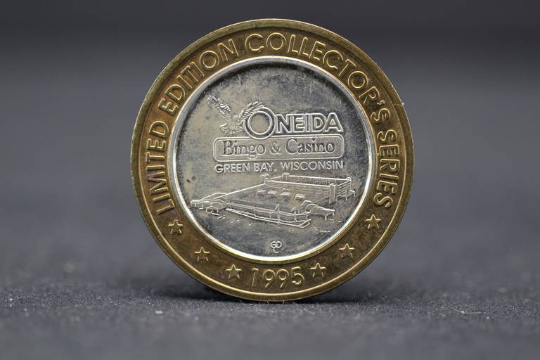 Oneida Bingo & Casino 10 "sovereign Nation" Gaming Token .999 Silver
