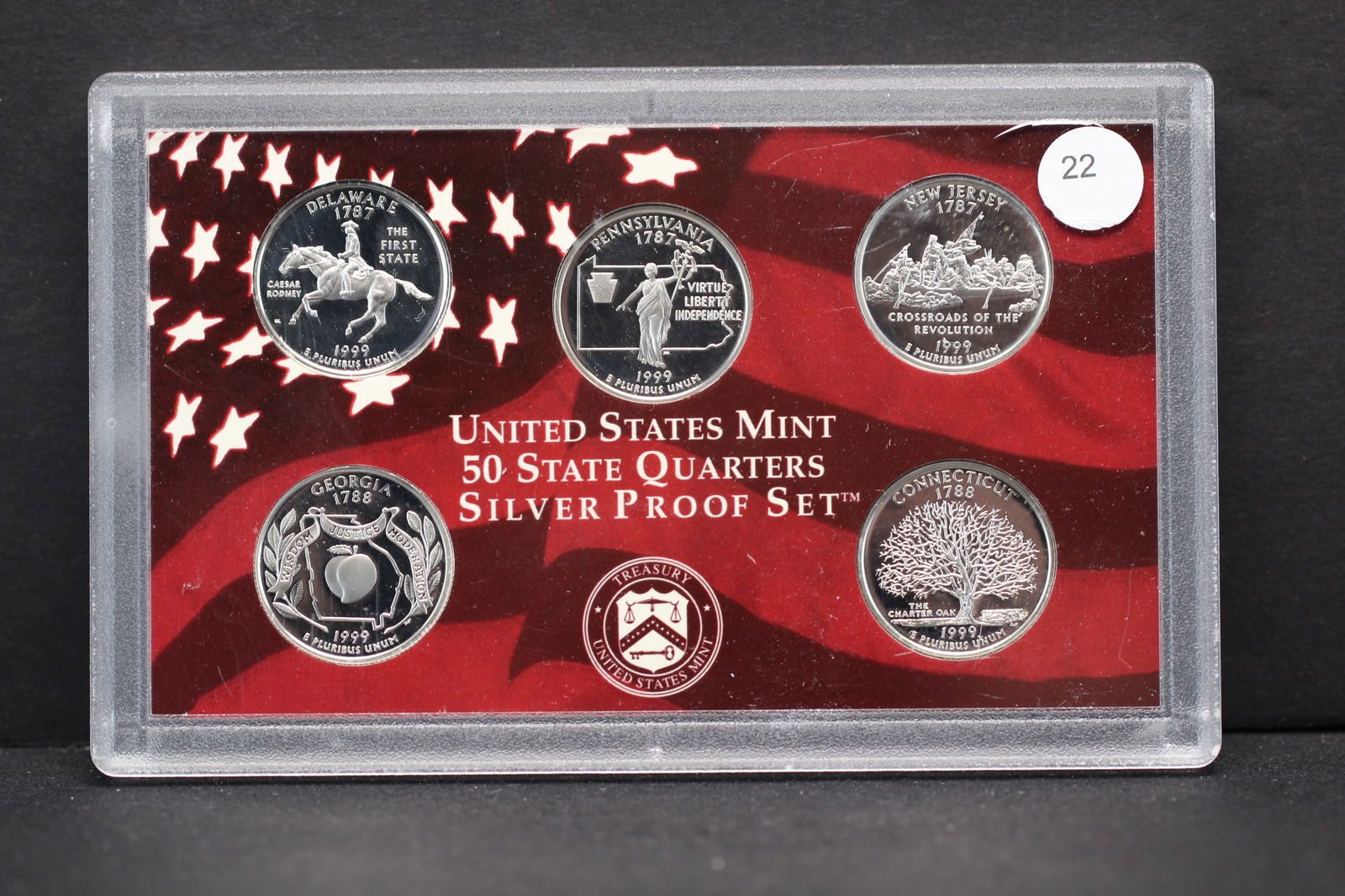 1999-S first year 50 State Quarters Silver Proof Set.  Not too long ago, these sold for over $200! (1 of 3)