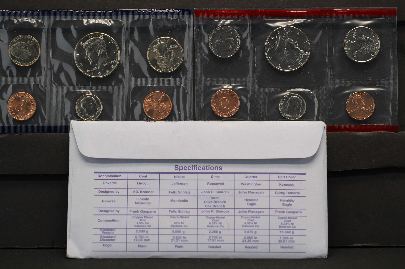 1998 P,D US Mint UNC Set (1 of 6)