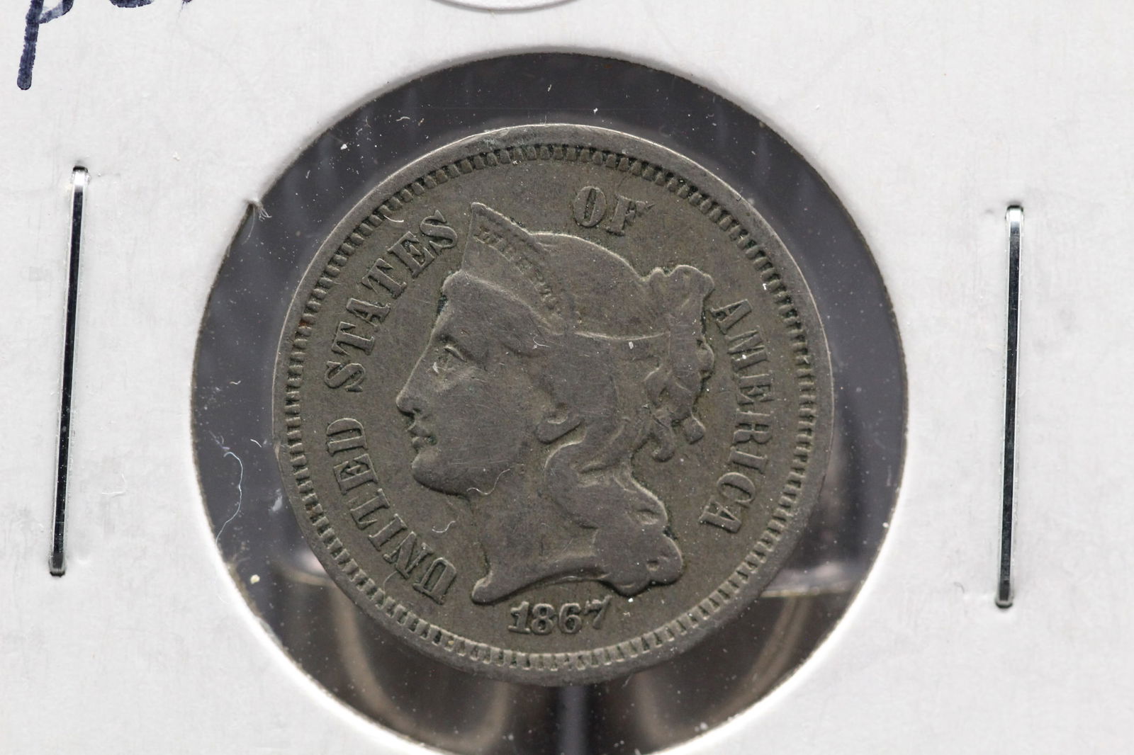 1867 Three Cent Nickel (1 of 3)