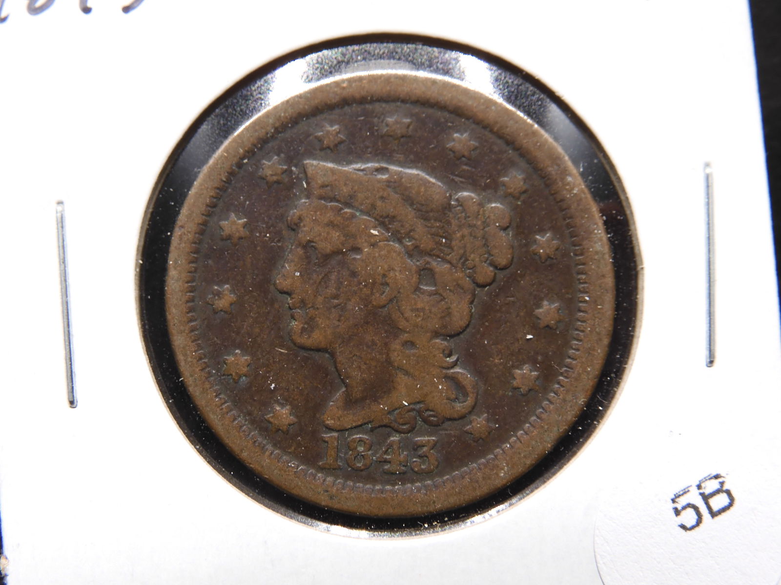 1843 Large Cent. (1 of 3)