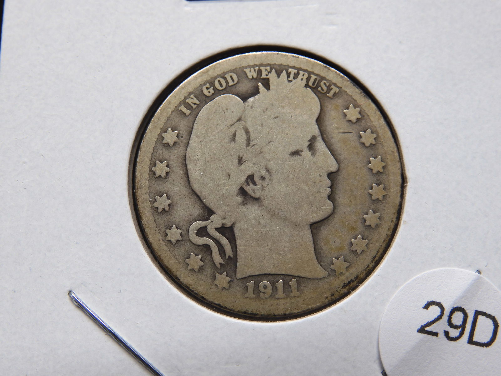 1911-D Barber 25c. (1 of 3)