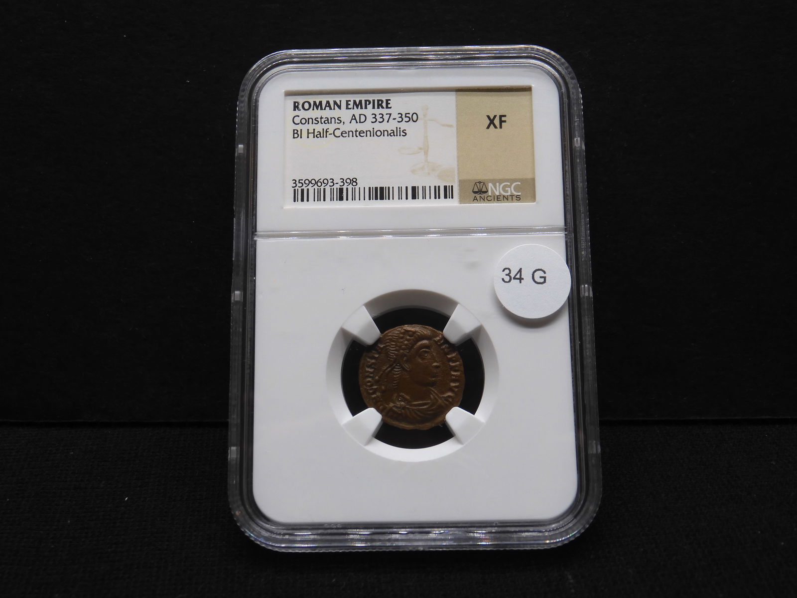 Roman Empire Constans, AD 337-350. BI Half-Centenionalis. NGC XF. (1 of 4)