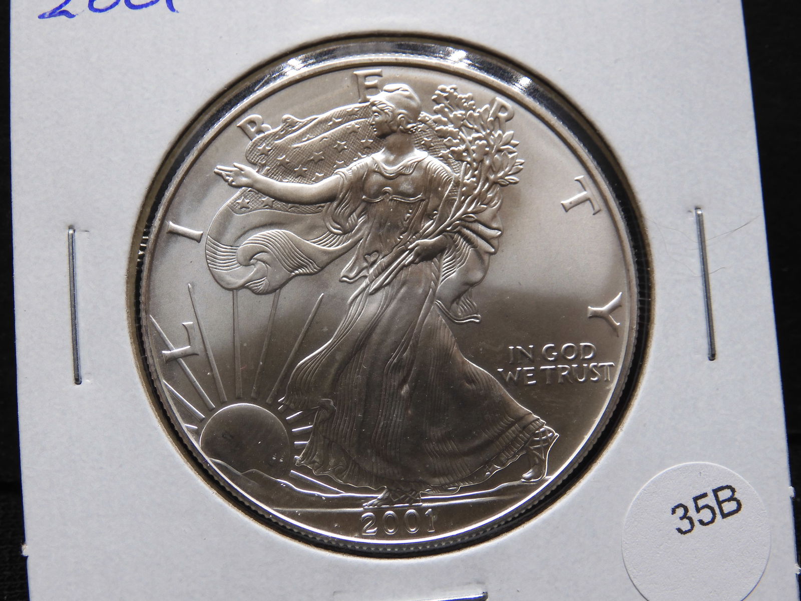 2001 Silver American Eagle $1. (1 of 3)