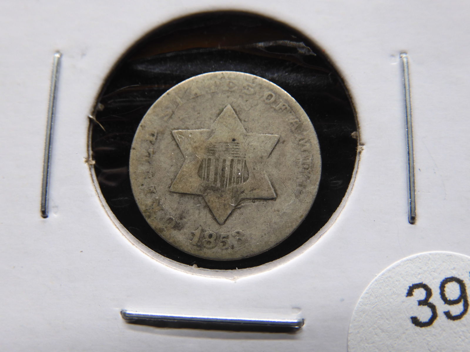 1853 3c Silver. (1 of 3)