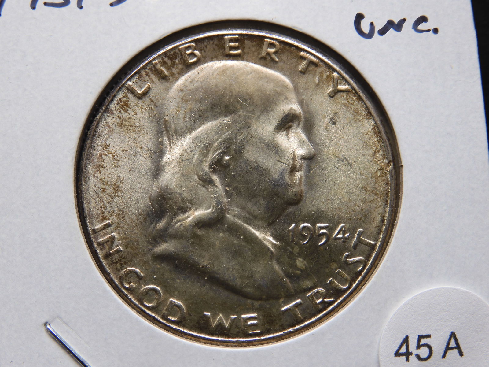 1954-S Franklin 50c. UNC. (1 of 3)