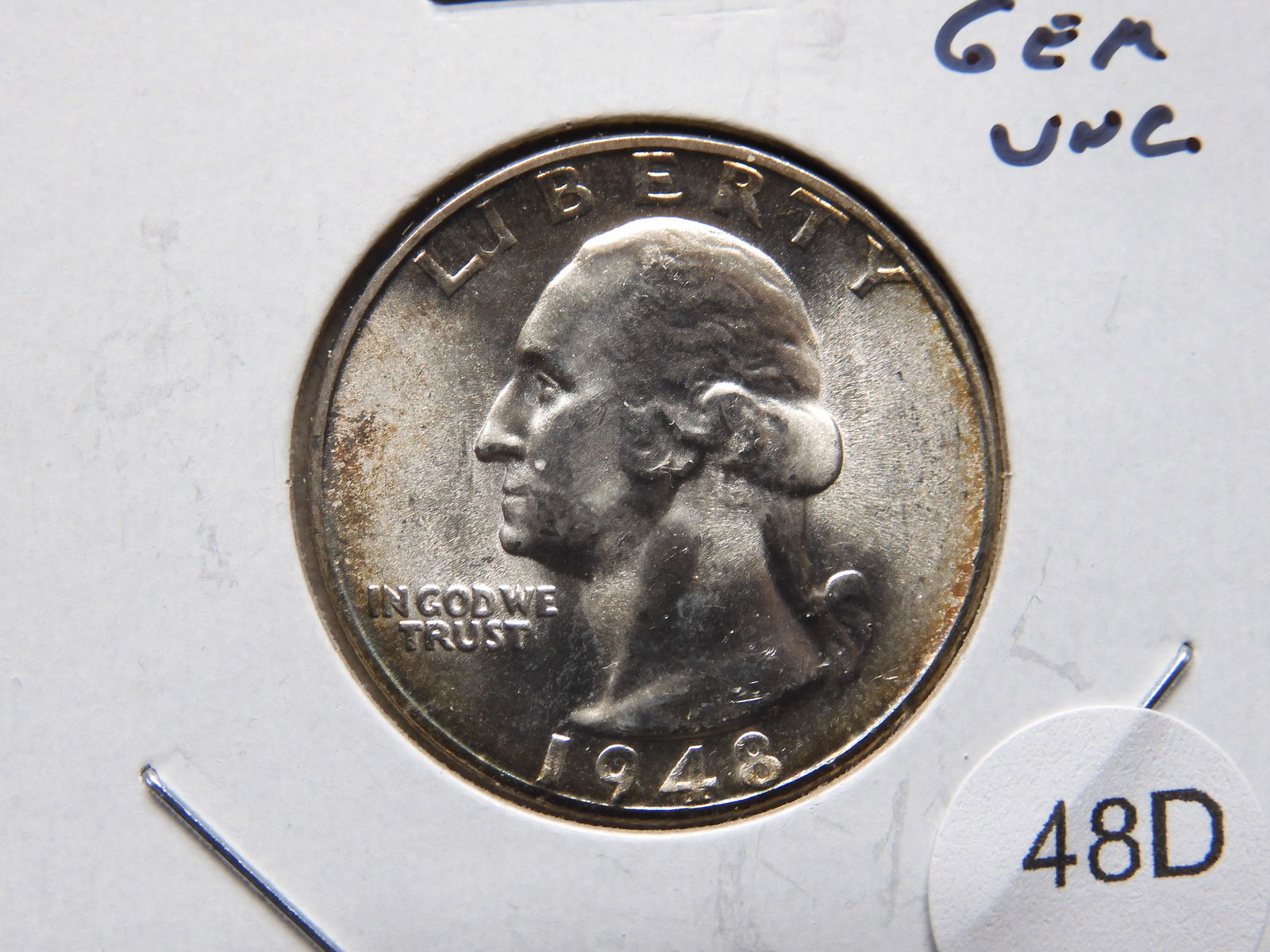 1948-S Washington 25c. GEM UNC. (1 of 3)