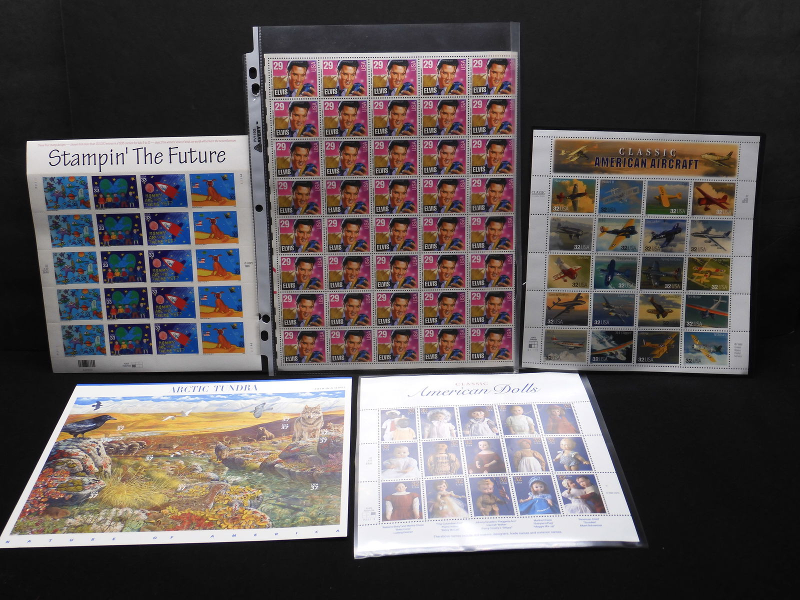 Folder of 5 Sheets U.S. Stamps (1 of 8)