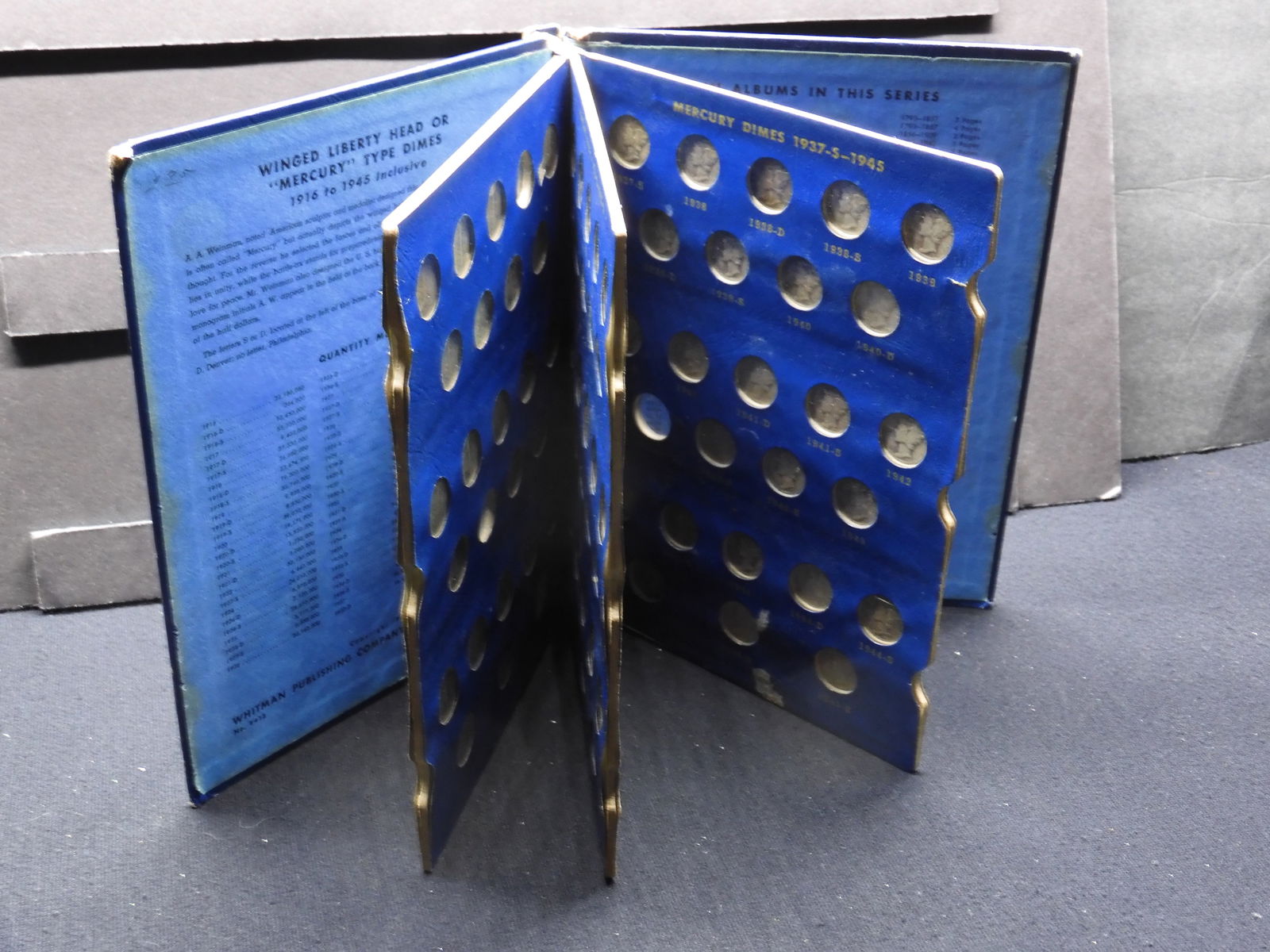 Book of Mercury Dimes (74 Coins 1916-1945) (1 of 8)