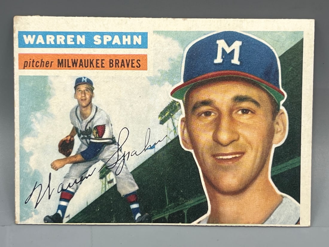 1956 Topps Warren Spahn #10 (1 of 2)