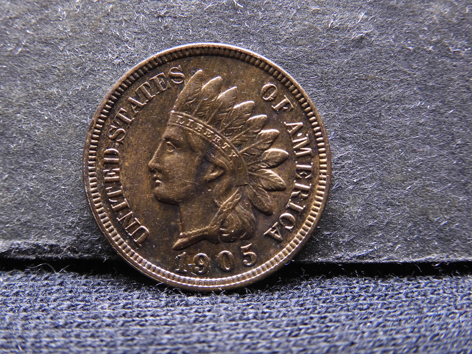 1905 Indian Head Cent Full Liberty Three Diamonds Full Beads (1 of 3)