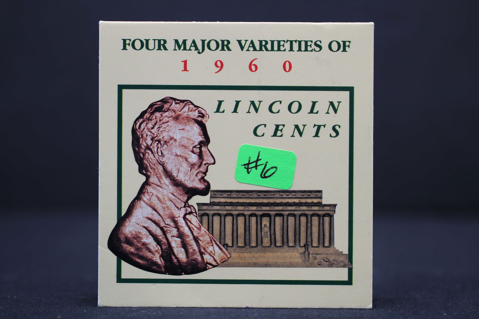 Four Major Varieties of 1960 Lincoln Cents (1 of 5)