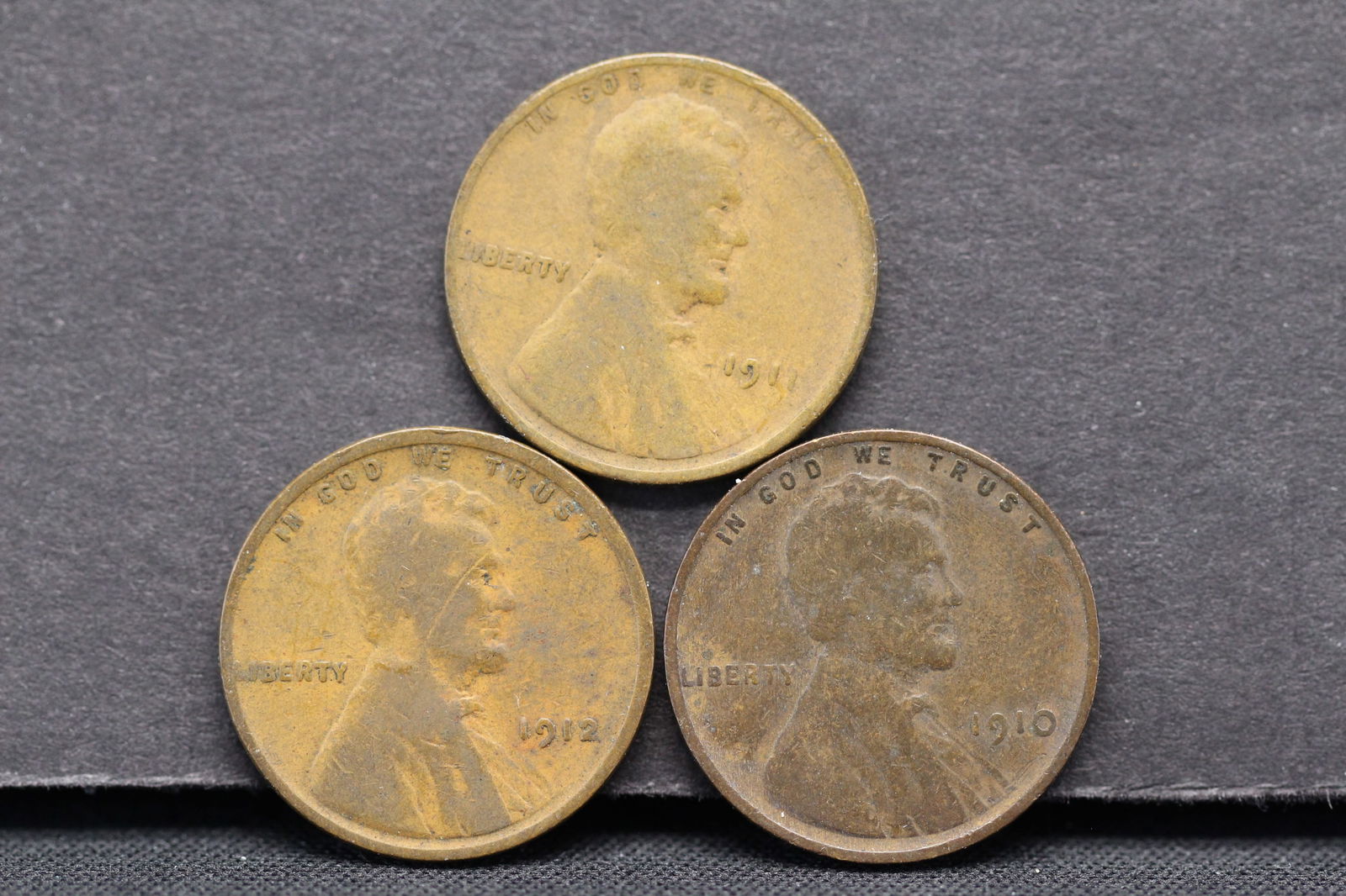 1910-P, 1911-P, 1912-P Lincoln Wheat cents (1 of 2)