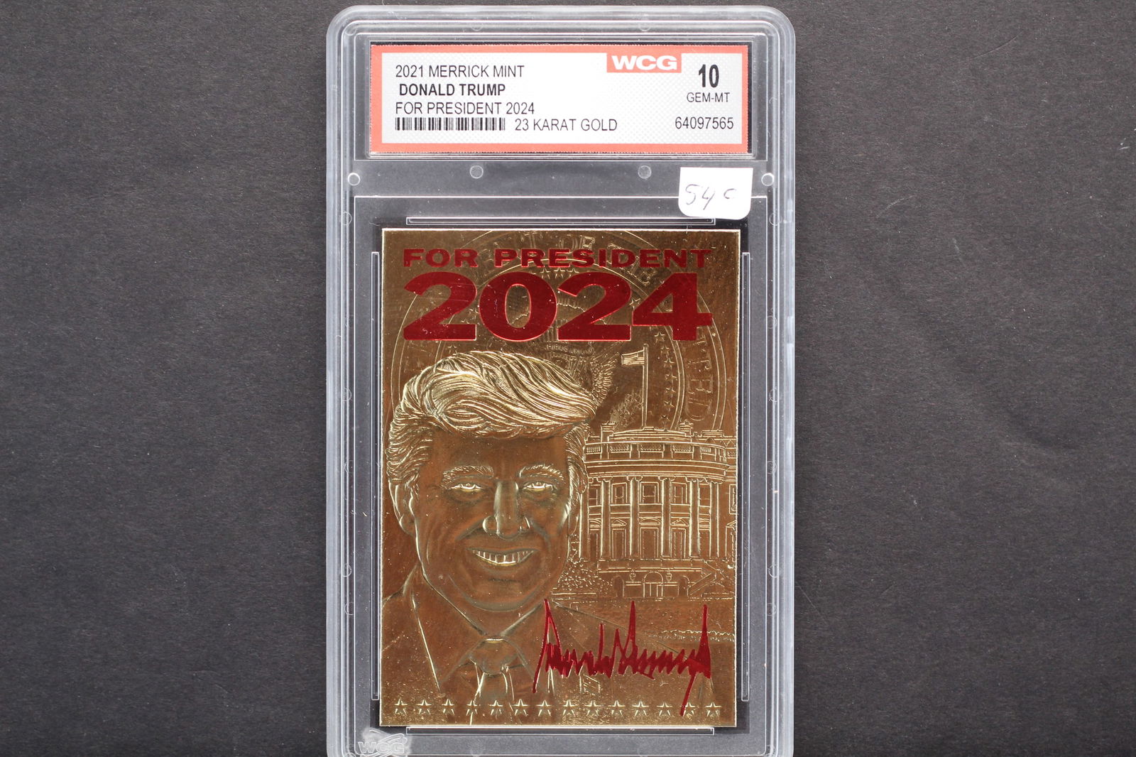 Trump for President 2024, 23KT Gold, Sealed, Gem 10 Mint (1 of 4)