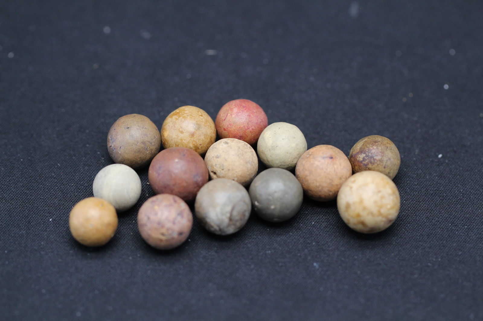 14-Clay Civil war era 1860's, Marbles (1 of 3)