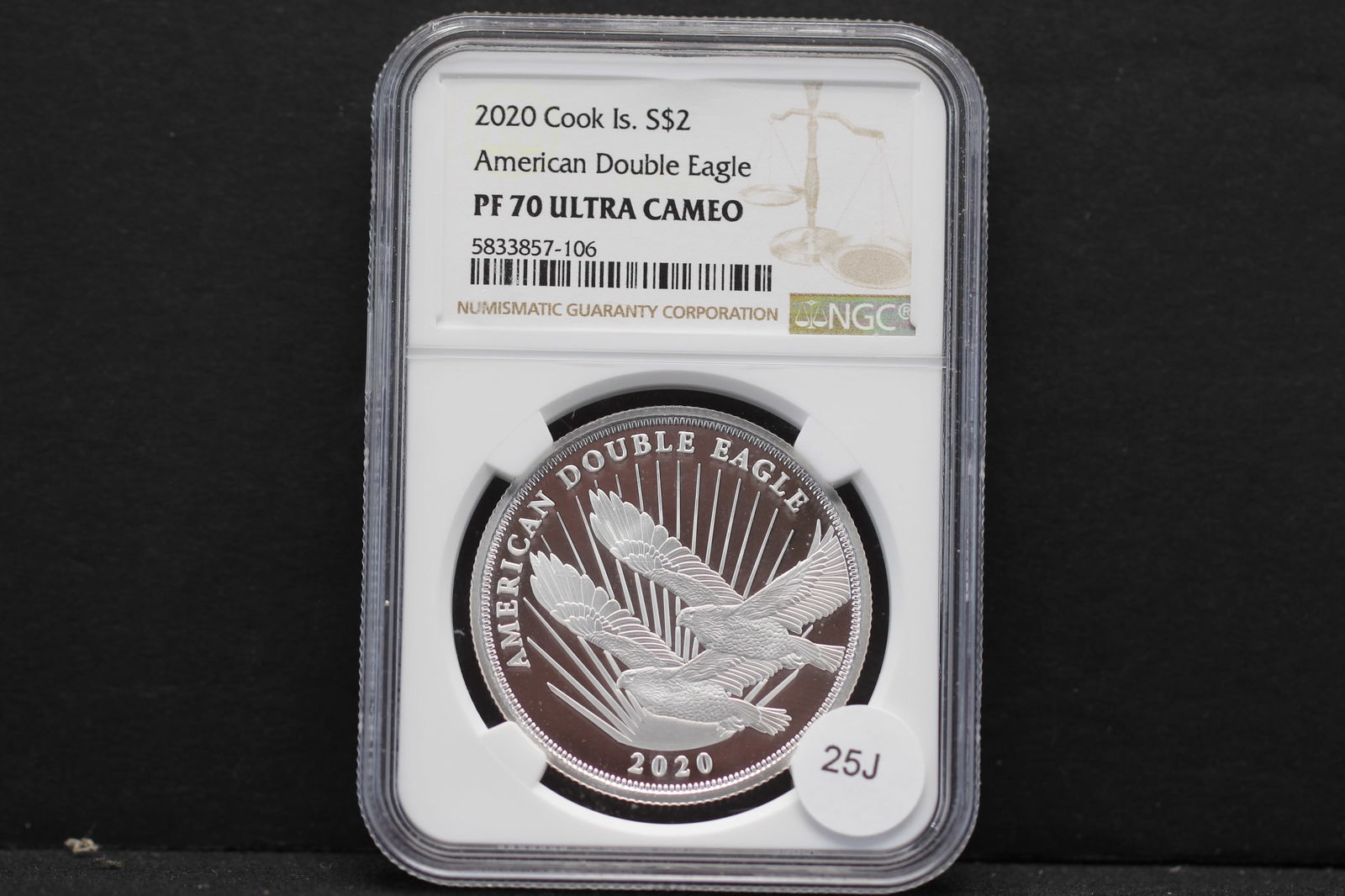2020 Cook Island $2 - American Double Eagle - PF 70 Ultra Cameo (1 of 4)