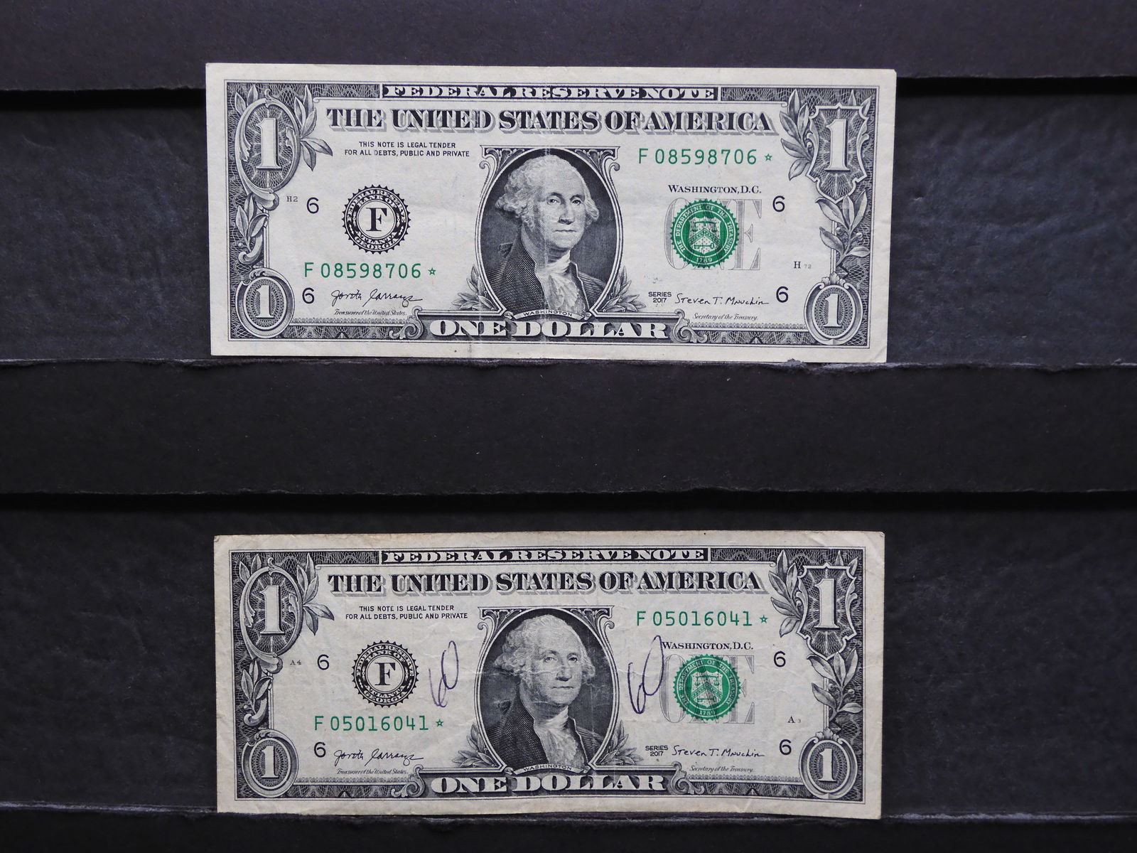 2017 $1 FRN STAR NOTES (3003-F*) - QTY=2 (1 of 6)