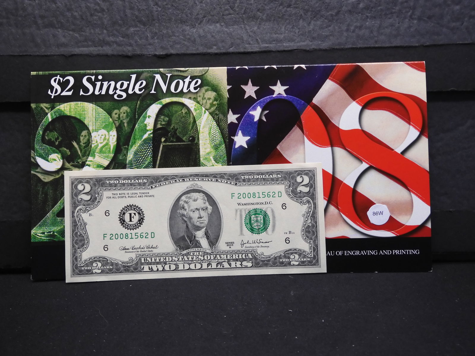 2003-A $2 UNC Bill (1 of 5)