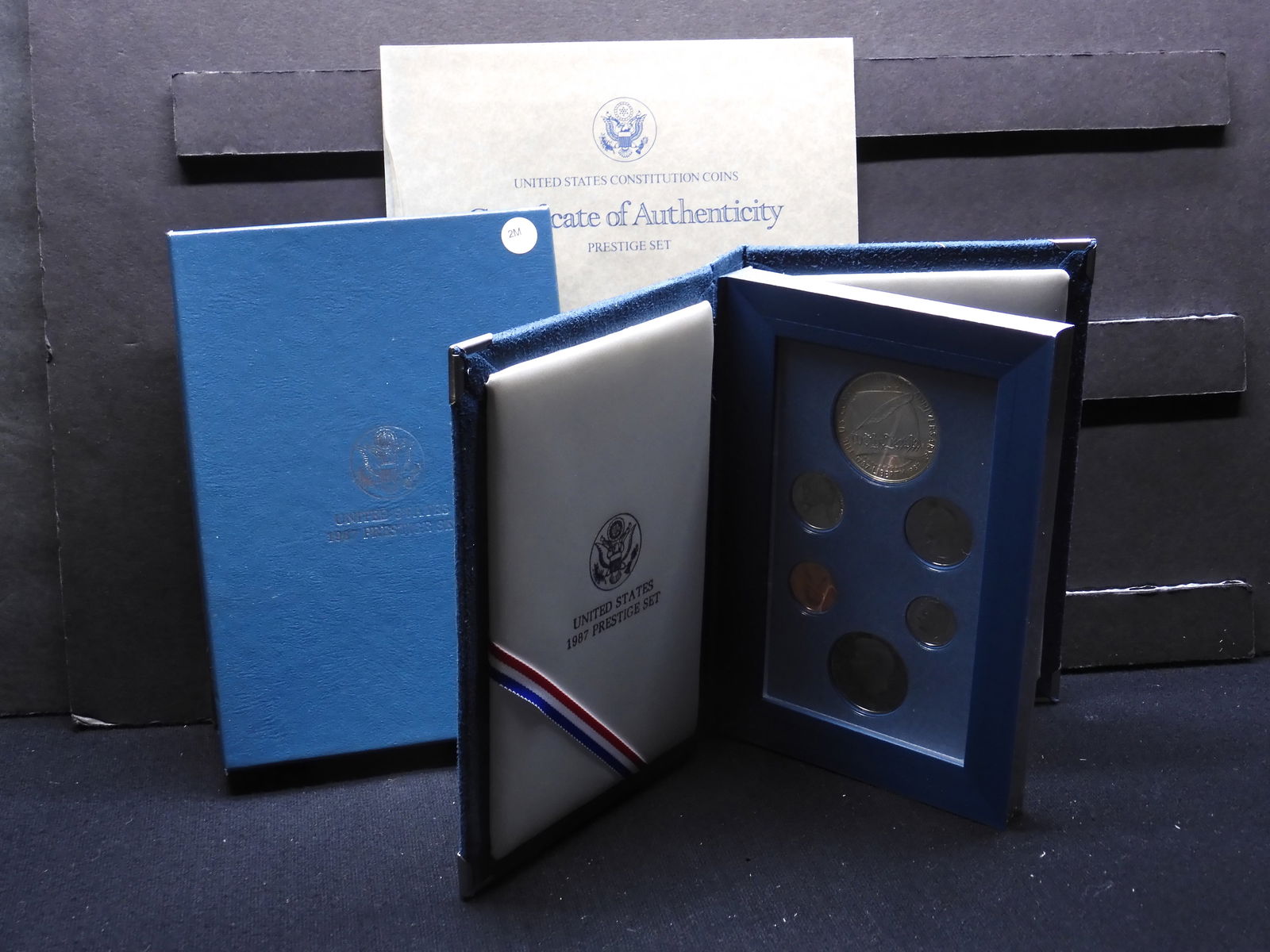 1987-S United States 6-Coin Prestige Set With Original Gov't Packaging & COA. (1 of 4)