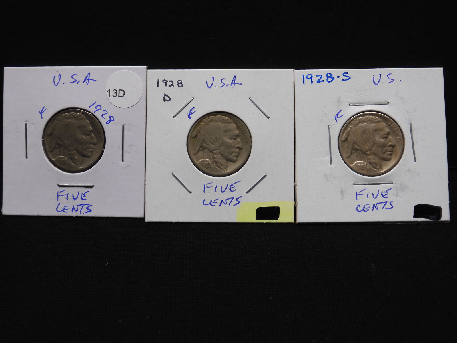 1928 P,D,S Buffalo Nickels - Complete Year Set! (1 of 3)