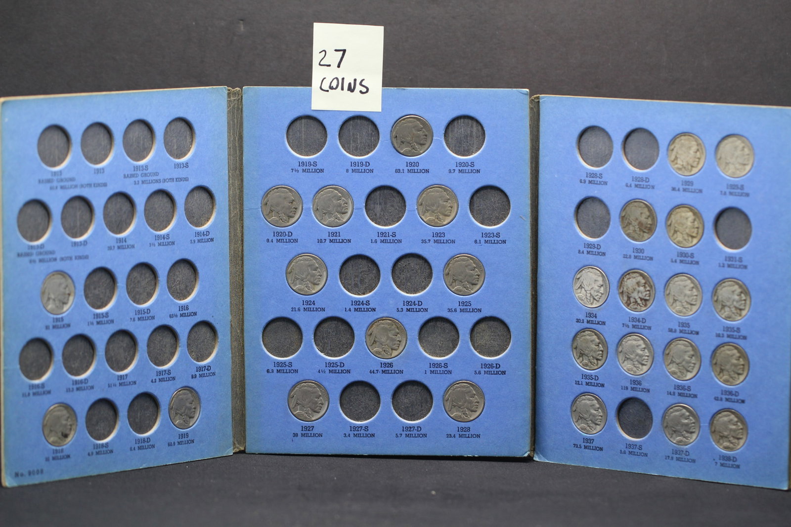 Buffalo Nickel Album- 28 Coins (1 of 5)