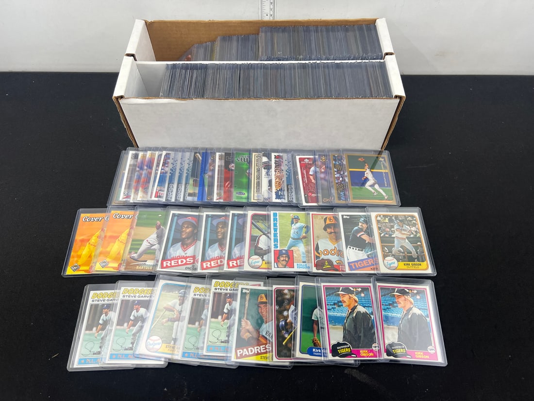 Shoebox of Assorted Baseball Cards in Toploaders W/ Many Stars & Rookies - Varying Conditions - (1 of 5)