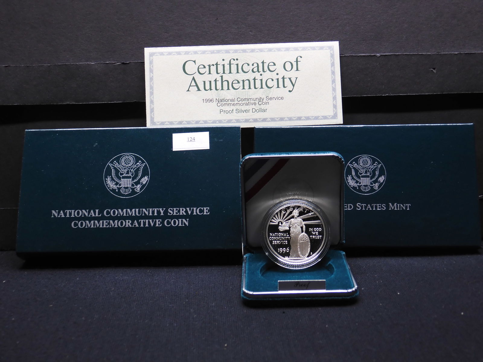 1996-S National Community Proof Silver Dollar OGP (1 of 4)