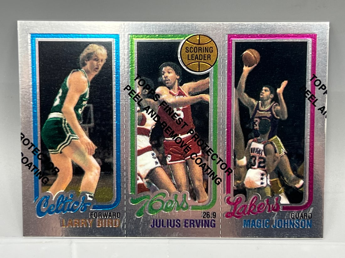 その他 1996 Topps Finest 22 Johnson/Bird/Erving Auction Prices Realized Basketball Cards 1996 TOPPS FINEST