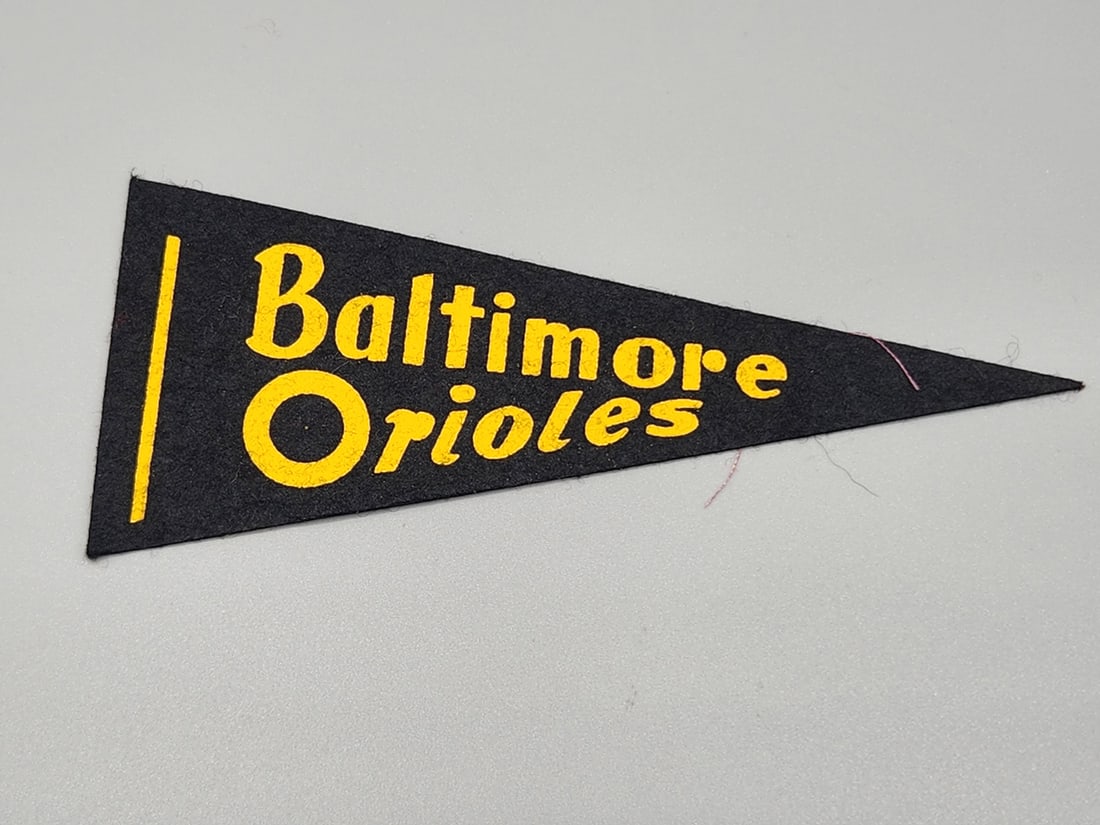 Vintage 1960's Mini Pennant Baltimore Orioles (1 of 2)