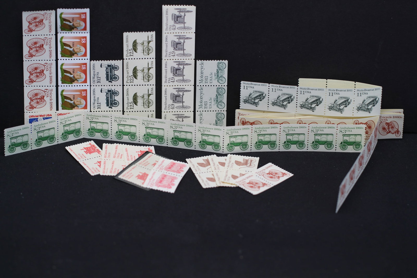 Bag of Mint U.S. Strip Postage Stamps (1 of 5)