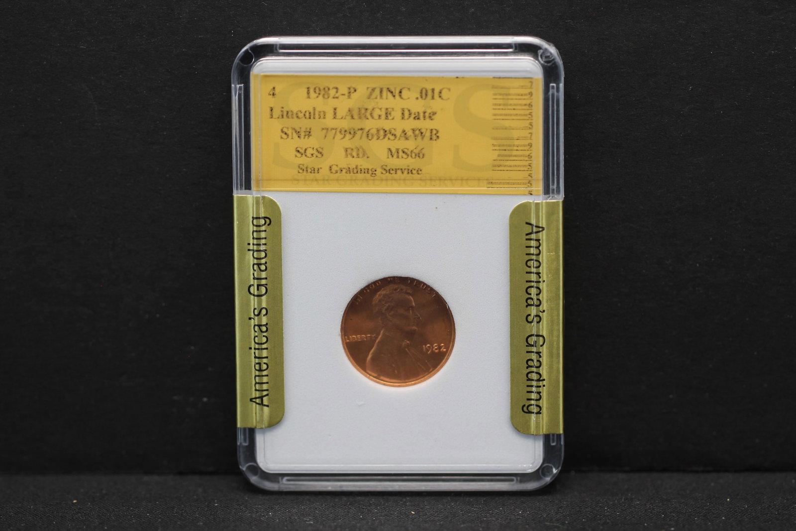 1982-P Large Date Lincoln Memorial Cent MS66 (1 of 4)