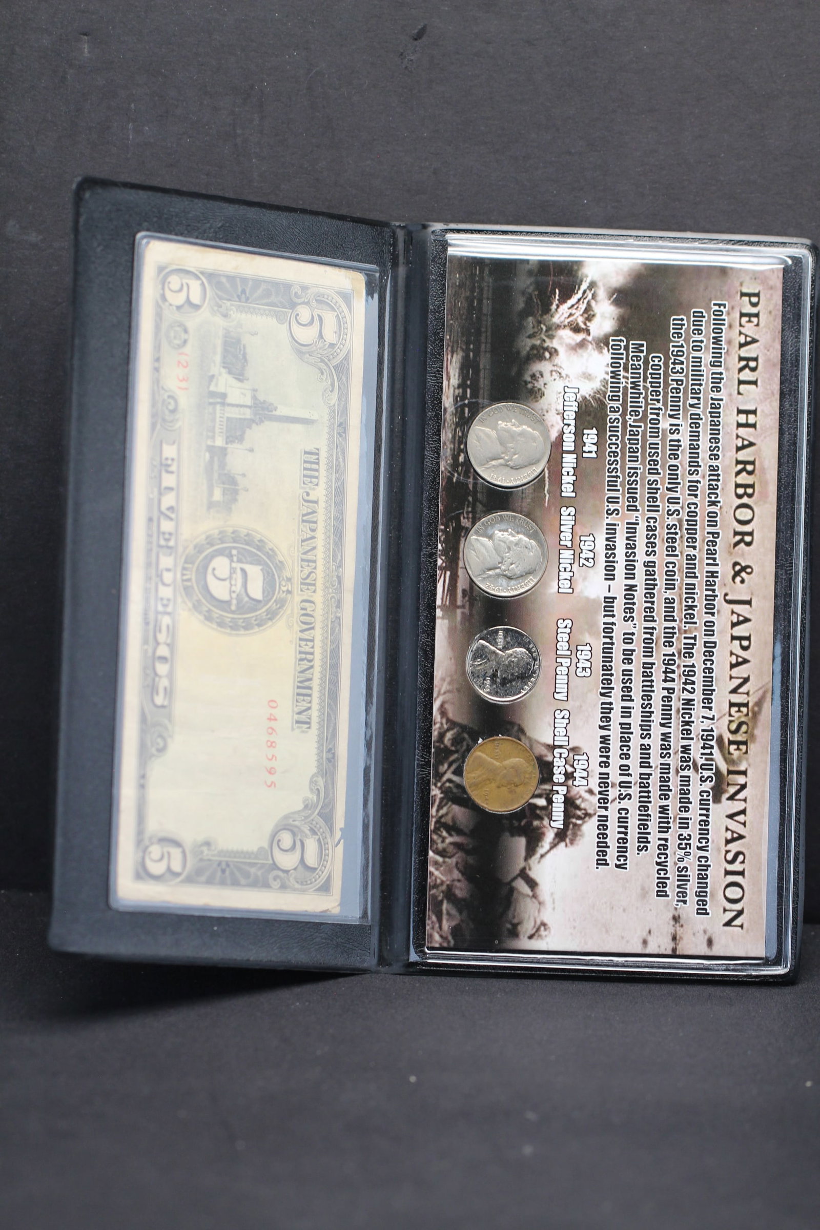 Pearl Harbor Japanese Invasion Set; Includes WWII Issued Coins/Currency. NEAT (1 of 7)