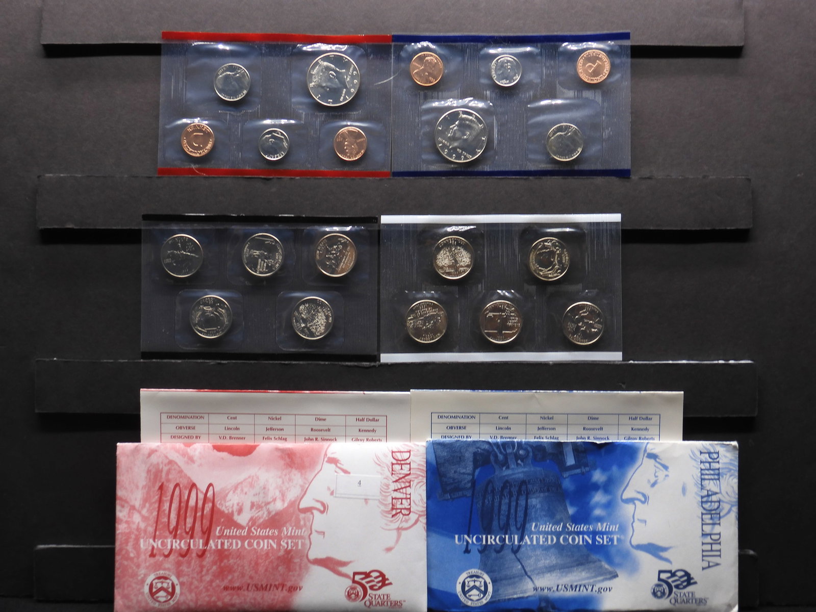 1999-P&D Uncirculated Mint Set - OGP (1 of 11)
