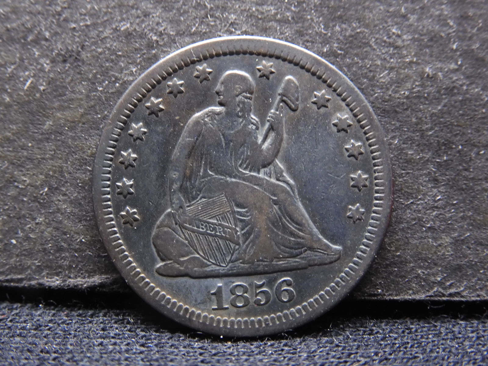1856-O Seated Liberty Quarter - Better Date (1 of 2)