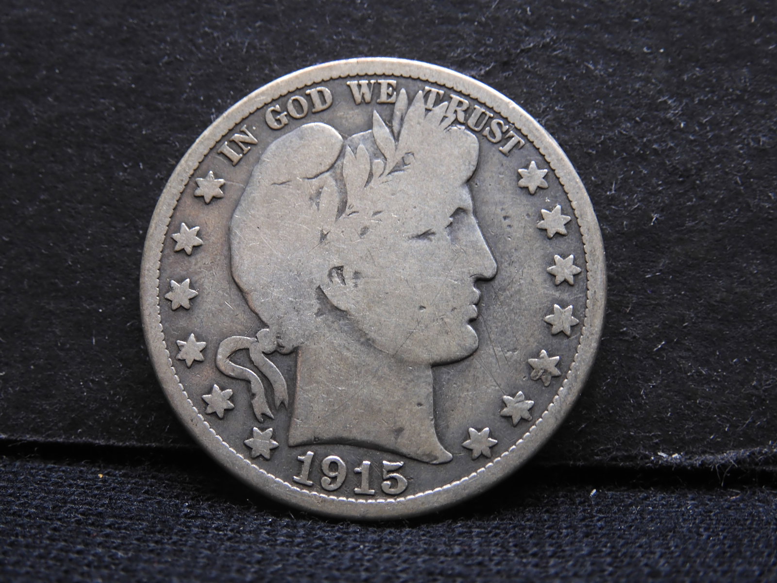 1915-S Barber Half Dollar - VG Cond (1 of 2)